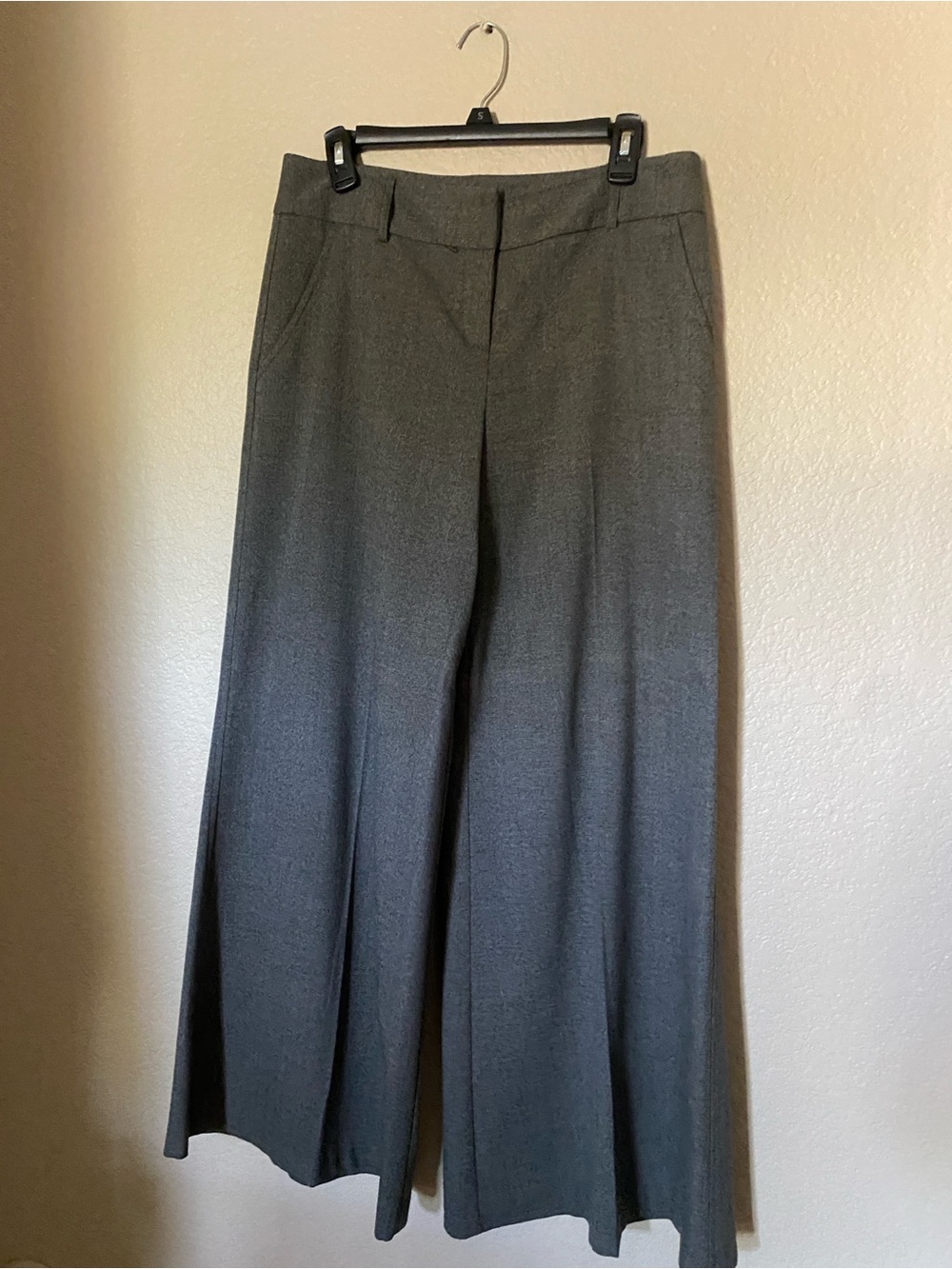 Vintage Wide-Leg Dress Pants in Gray